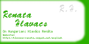 renata hlavacs business card